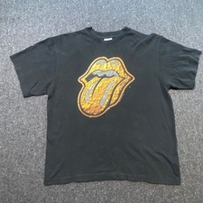 Rolling Stones 1997 Bridges to Babylon Tour Tee Mens Large Black Vintage Anvil