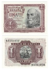 Spain 1 Peseta (22.7.1953) - Marquis/Spanish Galleon, p144a.2, B610a UNC
