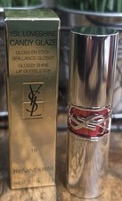 YSL Loveshine Candy Glaze Lip Gloss Stick 16 Watermelon High Full Size NIB