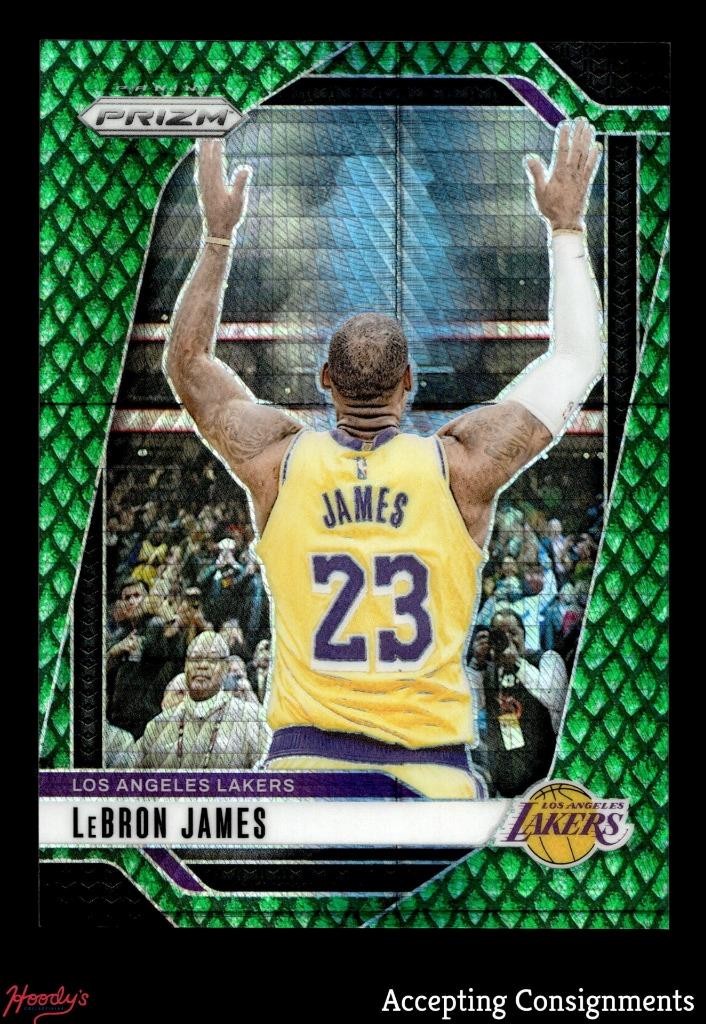 2024-25 Panini Prizm Prizms Jade Dragon Scale #130 LeBron James 16/48 LAKERS