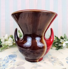 Vase Verceram rouge et marron