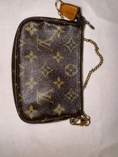 Louis Vuitton Pochette Accessoires Monogram Shoulder Bag Mini Brown Vintage