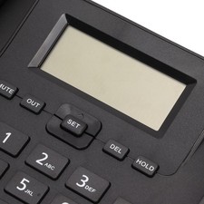 Home Desktop Corded Telephone LCD Display Hands Free Caller ID Alarm Clock