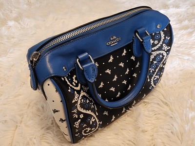 New With Tags COACH F59328  Mini Bennett Satchel Blue Butterfly