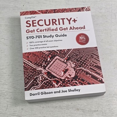 CompTIA Security+ Get Certified Get Ahead: SY0-701 Study Guide Paperback VG+