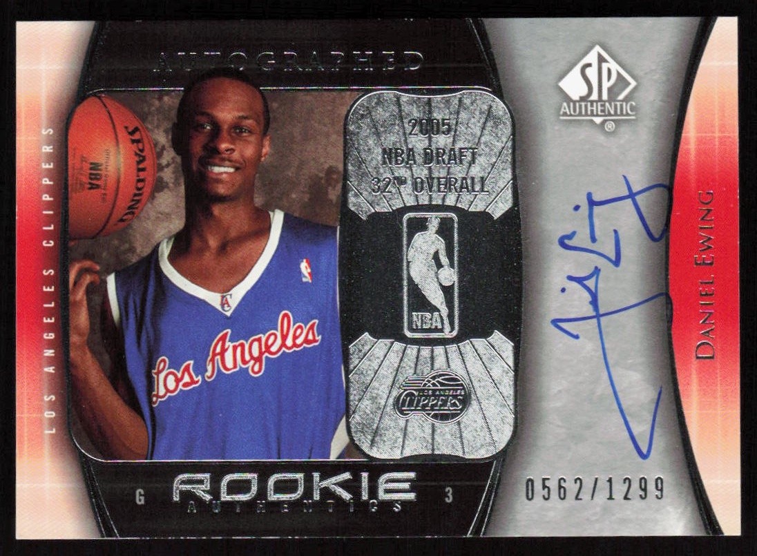 Daniel Ewing 2005-06 SP Authentic #119 #/1299 - Los Angeles Clippers