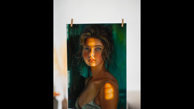 Original Woman Oil Painting Female Figure Modern Realistic