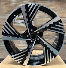 4 x 19" AUDI A5 2008-2026 GLOSS BLACK/MACHINED VAG156 DESIGN 8.5J ALLOYS