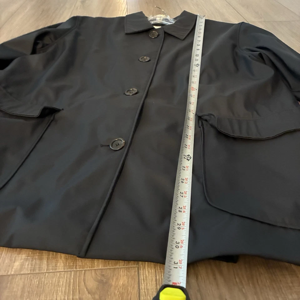 Abrigo abotonado andrew marc negro para mujer, L Foto 4 de 4