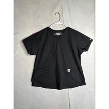 Carhartt Liberty Modern Fit V-Neck Scrub Top Black XL C12113 Force Tech