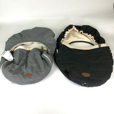 Lot of 2 JJ Cole Original Bundleme Sherpa Lining Infant Car Seat Covers