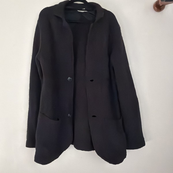Loft Cotton Wool Jacket Black Large 