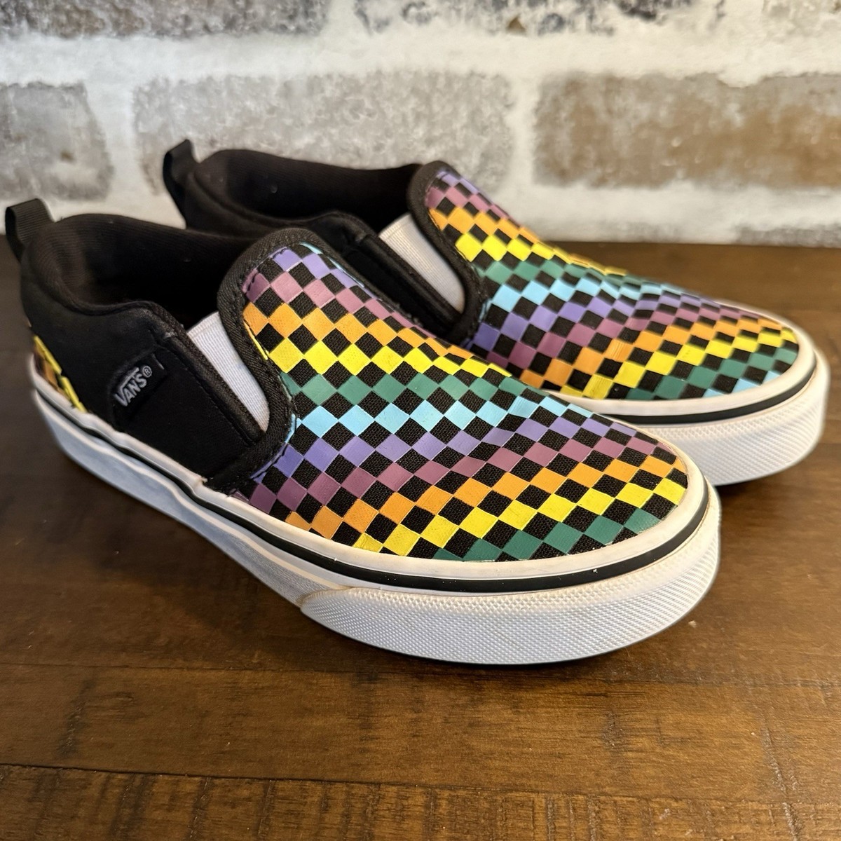 Multicolor Vans Original Checkerboard Checkerboard Slip How Much