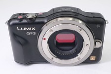 Panasonic LUMIX DMC-GF3 Black Mirrorless Digital Camera Body MFT 12.1MP