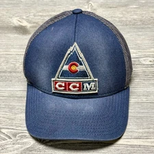 CCM Colorado Avalanche Trucker Hat Snapback Mesh Green NHL Cap