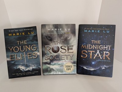 Marie Lu Young Elites Trilogy Lot Signed Rose Society HC PB Set 3 Books