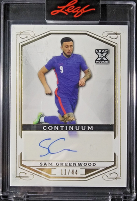 #ad 2022 Leaf Continuum Encased 44 Rookie Autographs #75 Sam Greenwood RC SSP $29.99