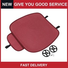 Universal Car Front Seat Cushion Mat Wine Red Breathable Pu Leather Pack Of 1 Universal Car Front Seat Cushion Mat Wine Red Breathable Pu Leather Pack Of 1