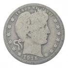 BETTER 1915-S Liberty Barber 90% Silver US Quarter *111