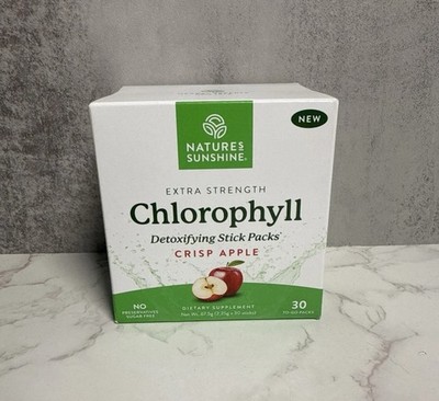 Nature's Sunshine Chlorophyll Detoxifying Crisp Apple 30 stick-pack - Brand New