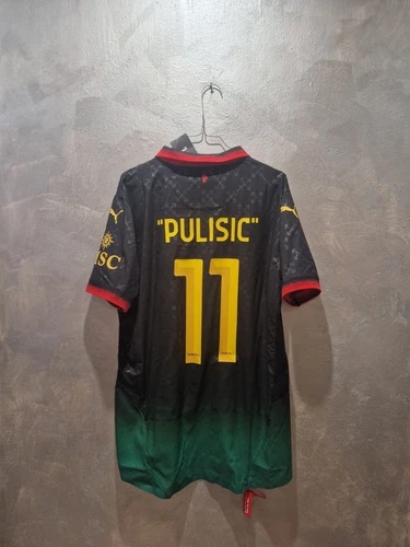 OFF WHITE FOURTH KIT MILAN x OFF WHITE BLACK VERSION AUTHENTIC XL PULISIC
