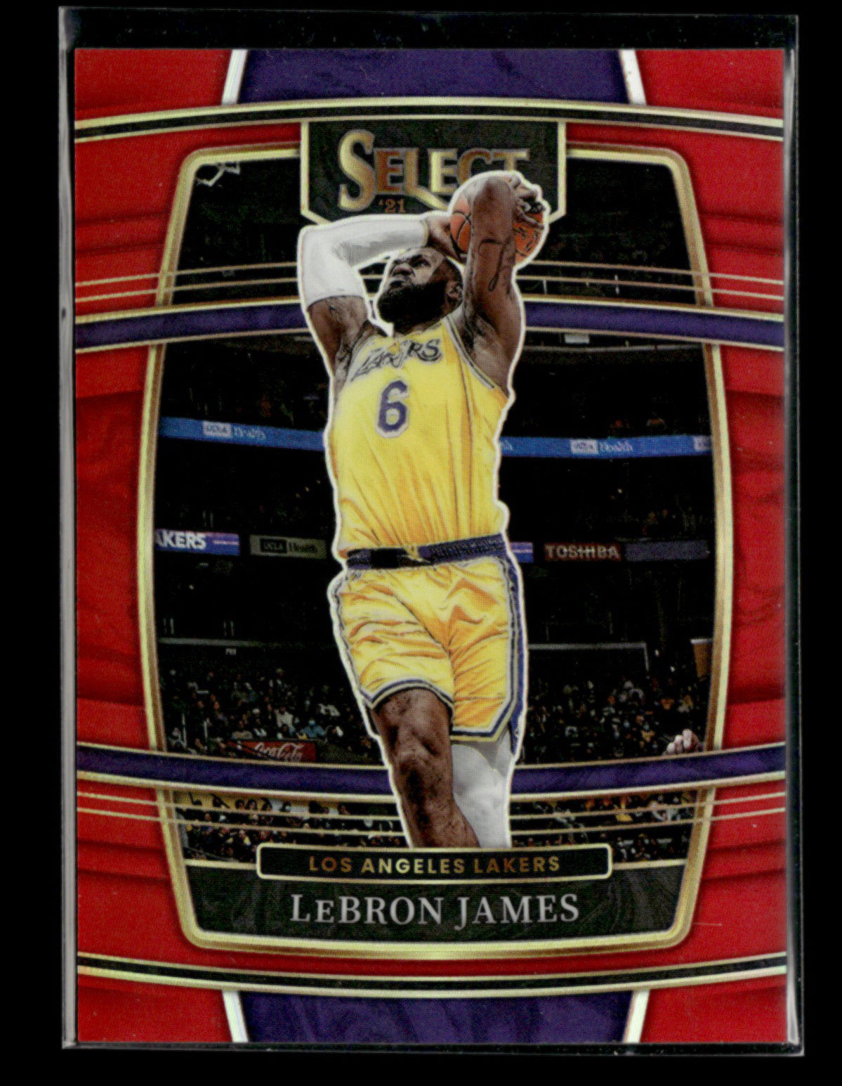 LeBron James 2021-22 Panini Select Basketball Red 144/199 Concourse [jm91
