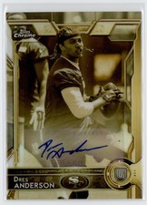2015 Dres Anderson Topps Chrome Gold Sepia Refractor Auto RC /100 #169 21C269