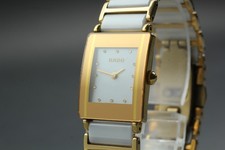   Exc 5  RADO DiaStar 153.0383.3 Silver Dial 18mm Women's Quartz Watch From JAPAN