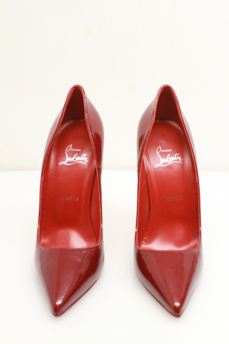 Christian Louboutin kate max patent leather pumps red | eBay