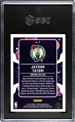 2024-25 Donruss Jayson Tatum #1 Zero Gravity Red Fireworks /55 SGC