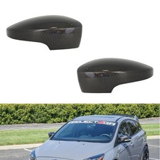Mirror Cap Covers With The Clips Fit for Ford Focus RS ST MK3 2012-2018 Carbon