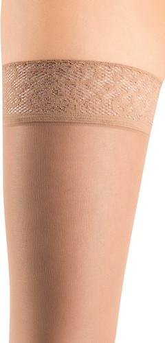 Mediven Soft & Sheer for Women, 20-30 mmHg Thigh High w/Lace Silicone Top... - Picture 2 of 14