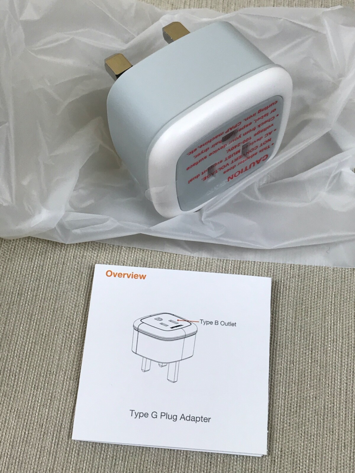 G Power Plug TESSAN Type G Power Plug Adapter for US Travel to UK Ireland 2-PACK ...
