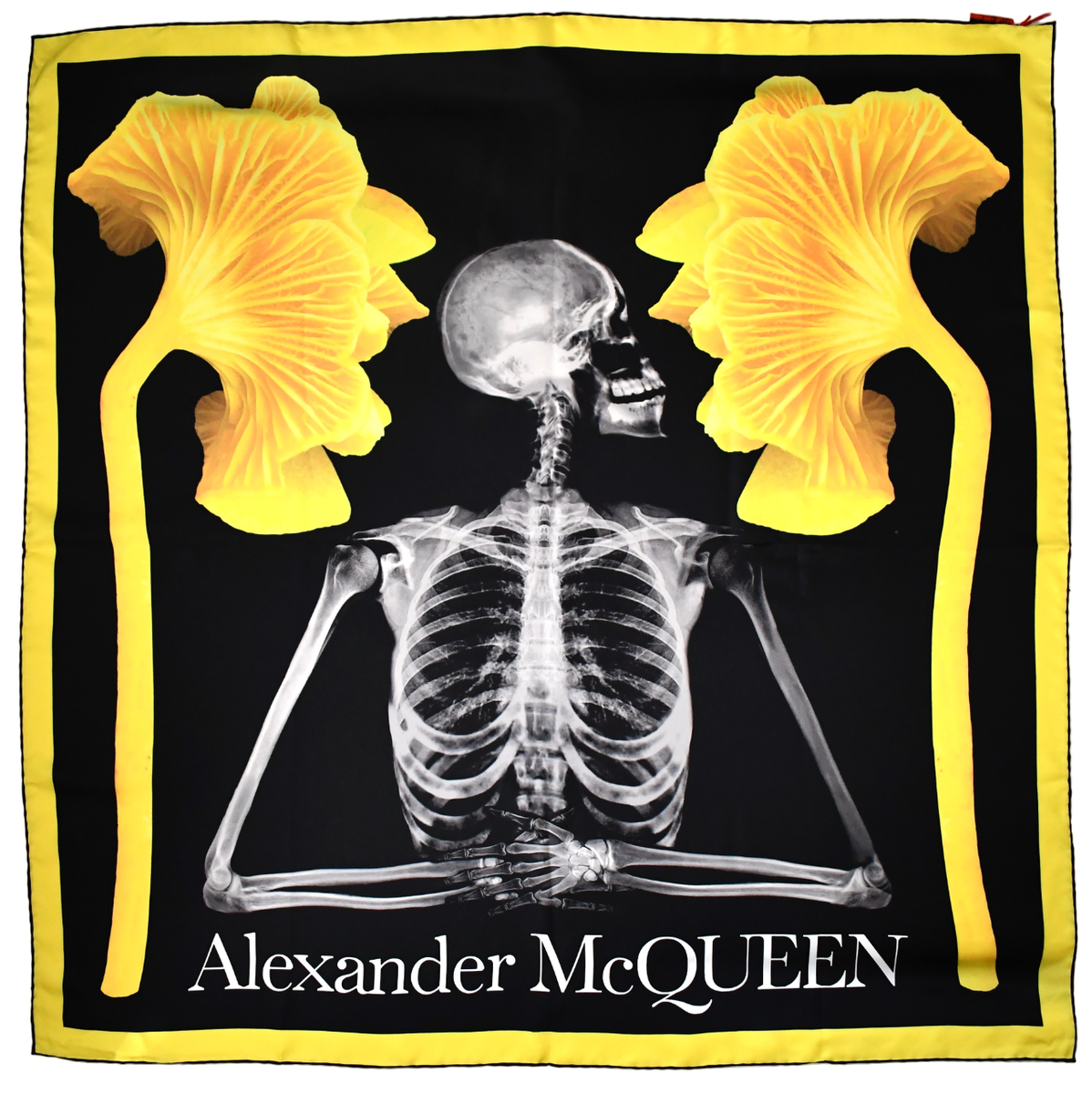 ALEXANDER McQUEEN ストール Alexander McQueen Skull Scarf in White/Black — UFO No More