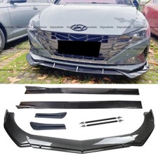 For Hyundai Sonata Front Bumper Lip 86 Side Skirt Rear Bumper Carbon Fiber