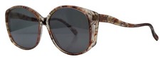 Vintage Bausch Lomb 438 Brown Marble Oval Sunglasses W/ NEW LENSES