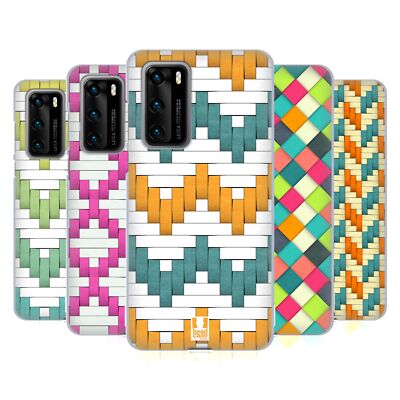 HEAD CASE DESIGNS WOVEN PAPER PATTERN SOFT GEL CASE FOR HUAWEI PHONES 4