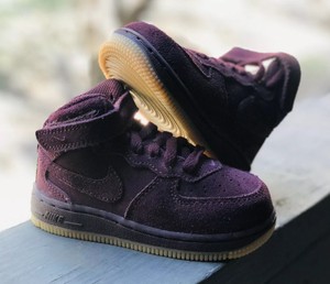 nike air force burgundy suede