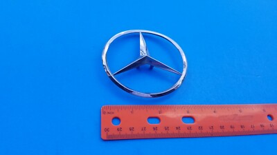 OEM Rear Trunk Lid Emblem – Fits 2000-2006 Mercedes S500 – Silver Script Nameplate