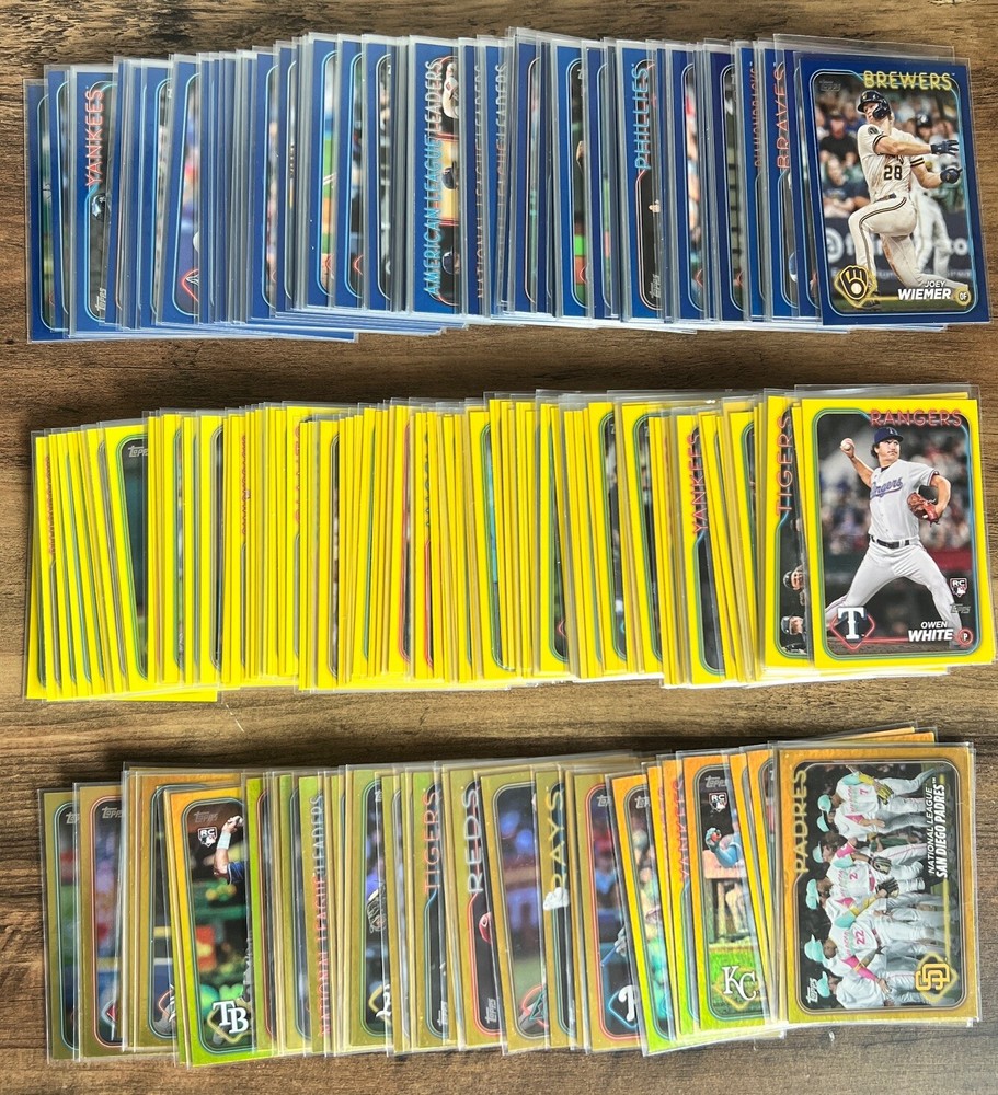 2024 Topps Update Parallels: Yellow/Royal Blue/Gold Foil 