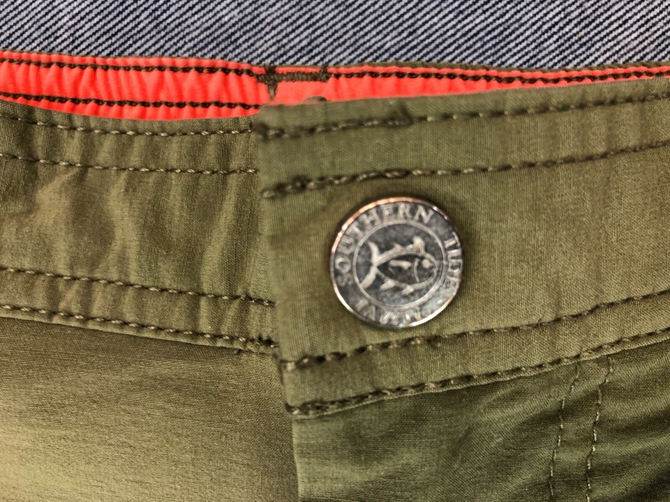Southern Tide T3 Shorts S Small Tide To Trail Fishing Hiking Hiker Olive Men's - Изображение 3 из 4