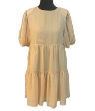 NWT $218 Reformation Estate Dress zest Yellow Sz S