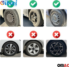Set Copricerchi Sparco Lazio 13 Pollici - 4 Pezzi Nero/Grigio, Stile Sportivo Per Auto