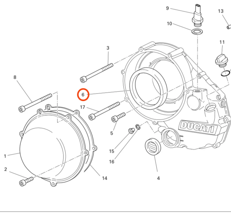  KIT DE REPARACIÓN DE JUNTA TÓRICA JUNTA TÓRICA DUCATI 748 EMBRAGUE SECO JUNTA TÓRICA SELLO ACEITE Foto 2 de 4