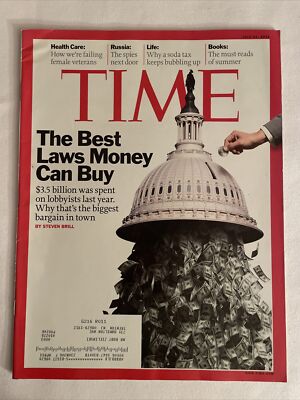 2010 July 12 TIME Magazine, The Best Laws Money Can Buy (CP200)