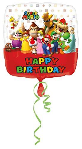 Anagram Super Mario Brothers Happy Birthday Foil Balloon 17" - Bild 1 von 1