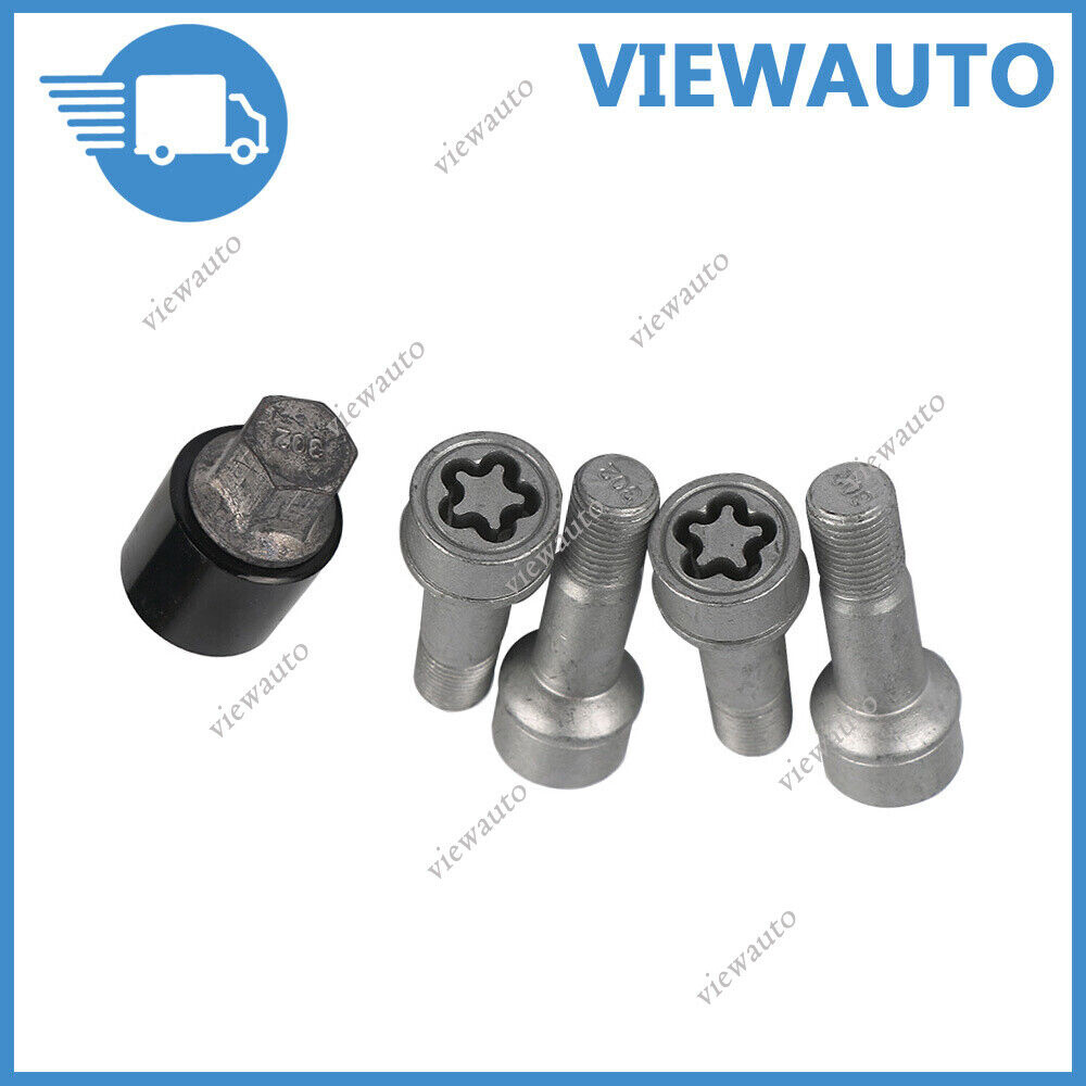 5x A0019901707 M14x1.5x45 Wheel Set Studs Lugs Long Safety Bolts For