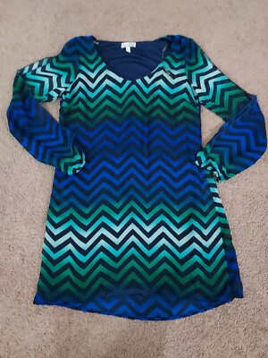 chinese dress ladies Blu Pepper Blue Ombre Dress Tunic main image 1