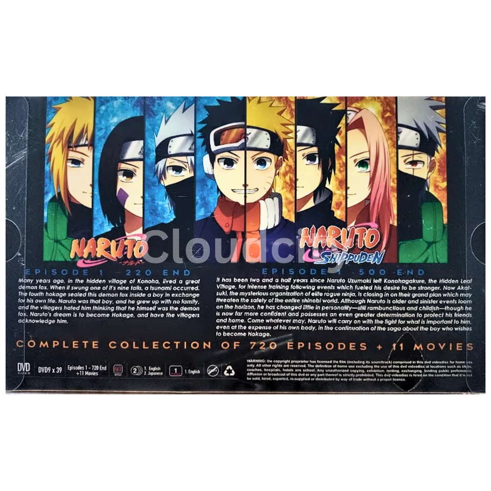 Naruto Complete Collection Episode 1- 720 End+11 Movies English Dubbed DVD ANIME - Image 4 of 4