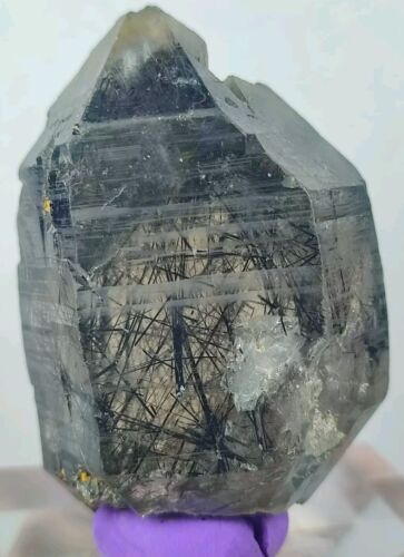 Magnesio-Riebeckite Included Blueish Quartz Crystal Beautiful Growth-Zagi Mount. - 第 3/8 張圖片